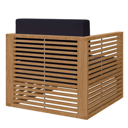 Carlsbad 3-Piece Teak Wood Outdoor Patio Outdoor Patio Set by Modway