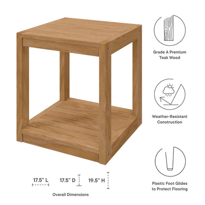 Carlsbad 	3-Piece Teak Wood Outdoor Patio Outdoor Patio Set by Modway