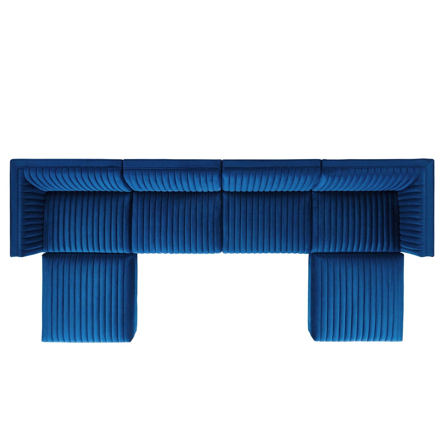 Sanguine Channel Tufted Performance Velvet 6-Piece Modular Sectional Sofa by Modway