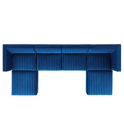 Sanguine Channel Tufted Performance Velvet 6-Piece Modular Sectional Sofa by Modway