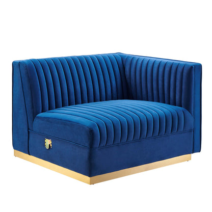 Sanguine Channel Tufted Performance Velvet 6-Piece Modular Sectional Sofa by Modway