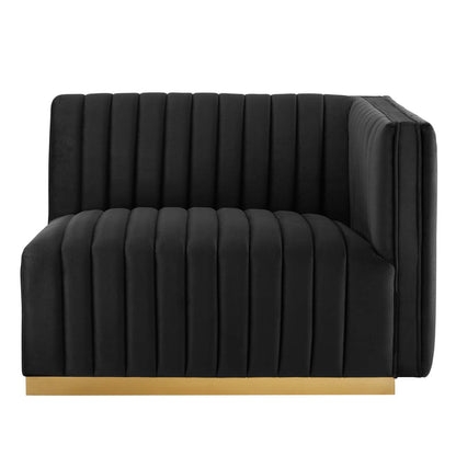 Conjure Channel Tufted Performance Velvet Loveseat By HouseBean