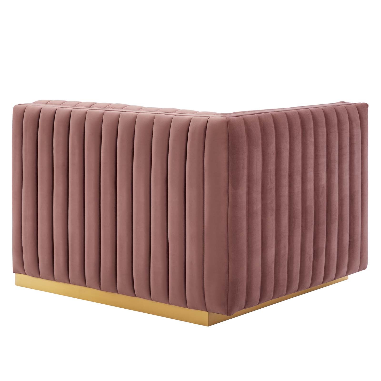 Conjure Channel Tufted Performance Velvet Loveseat By HouseBean