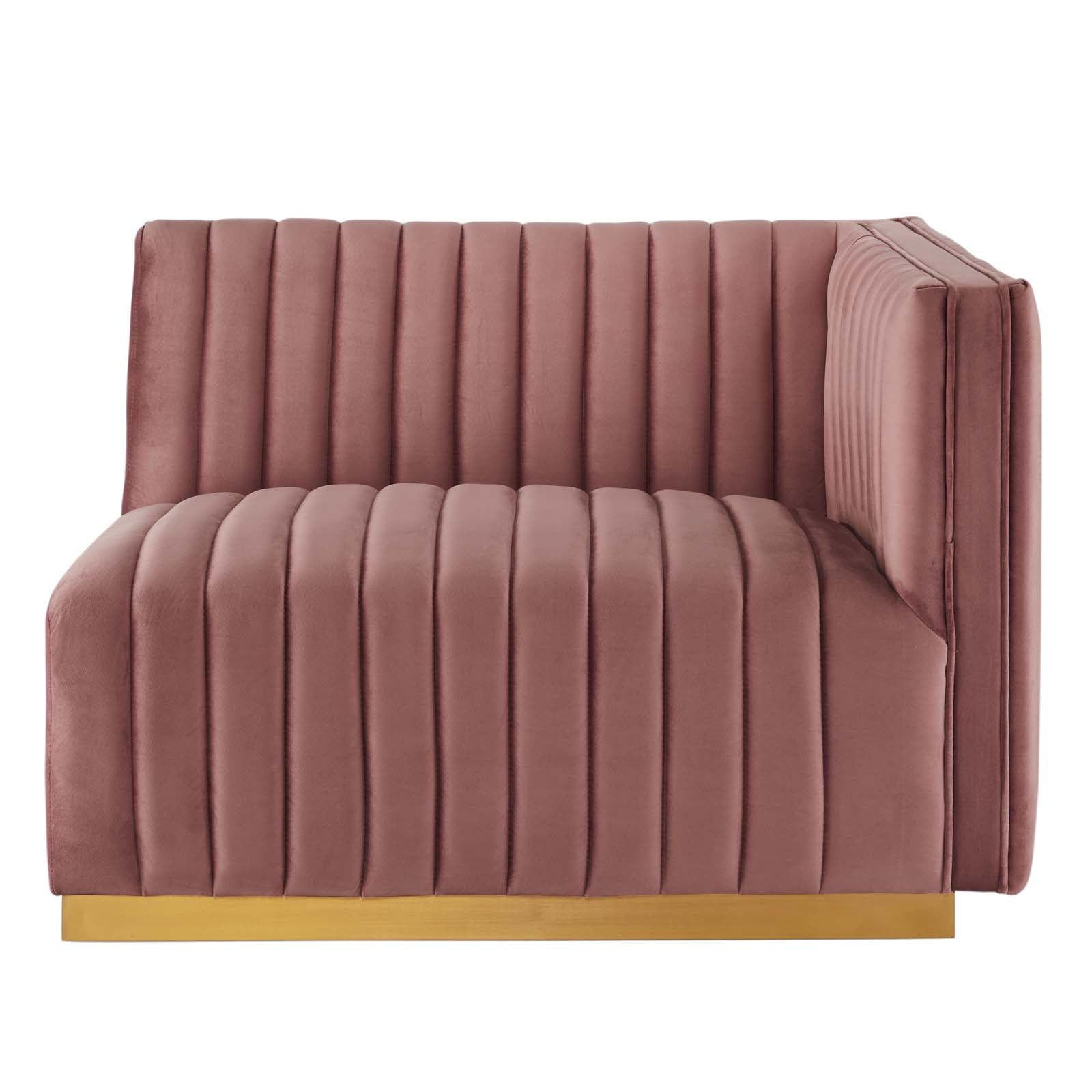 Conjure Channel Tufted Performance Velvet Loveseat By HouseBean