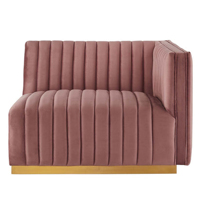 Conjure Channel Tufted Performance Velvet Loveseat By HouseBean