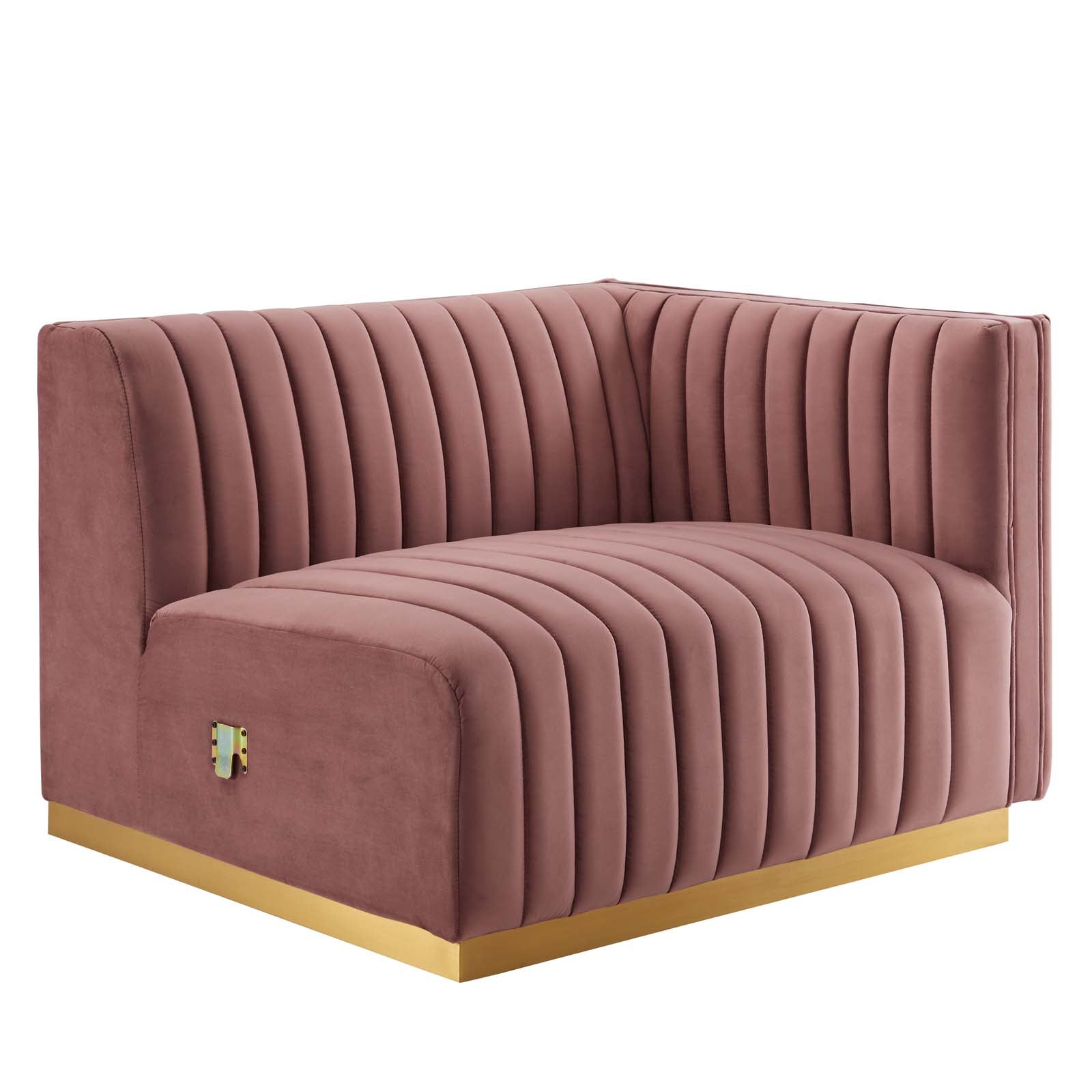 Conjure Channel Tufted Performance Velvet Loveseat By HouseBean