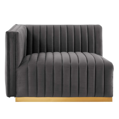 Conjure Channel Tufted Performance Velvet Loveseat By HouseBean