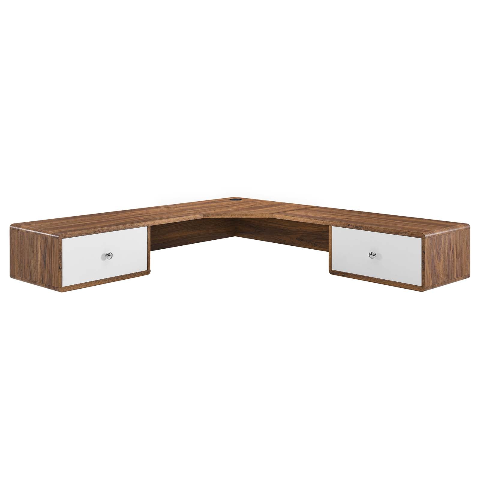 Transmit 55&quot; Wall Mount Corner Wood Office Desk By HouseBean