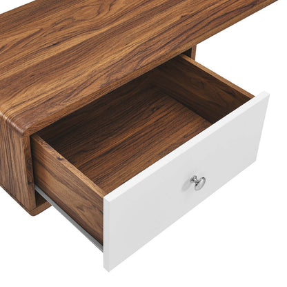 Transmit 55&quot; Wall Mount Corner Wood Office Desk By HouseBean