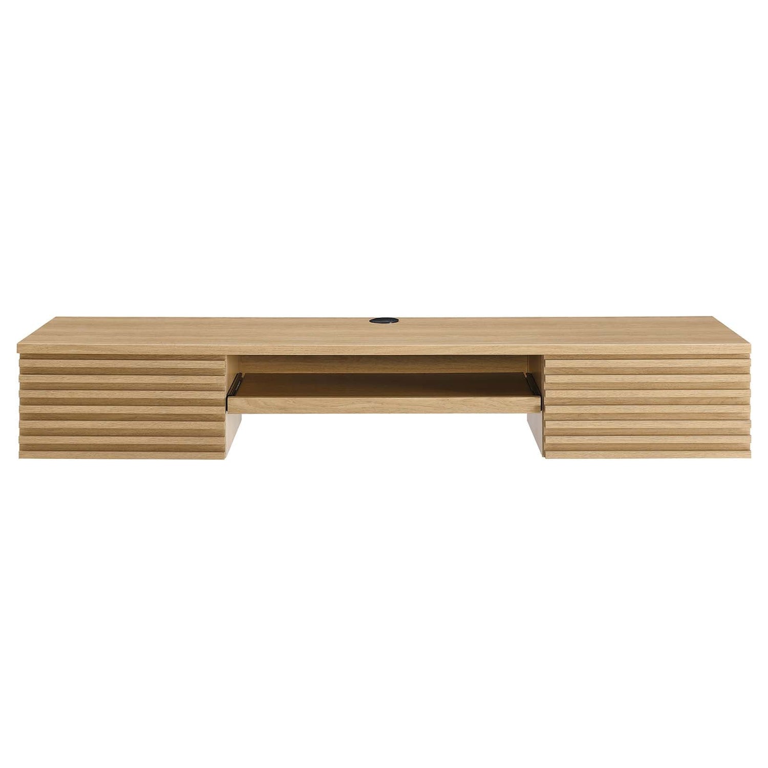 Render Wall Mount Wood Office Desk By HouseBean