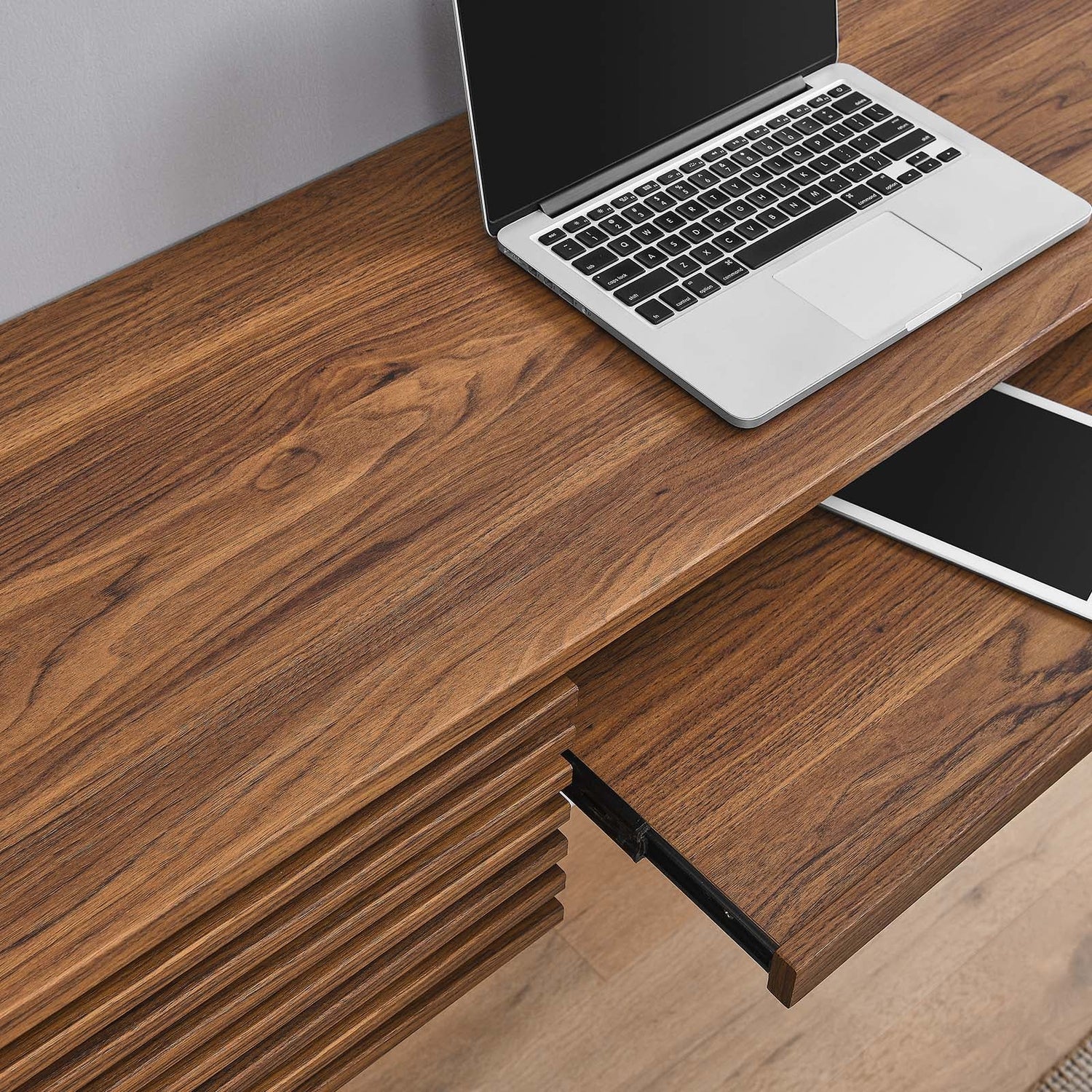 Render Wall Mount Wood Office Desk By HouseBean