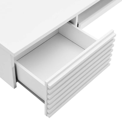 Render Wall Mount Wood Office Desk By HouseBean