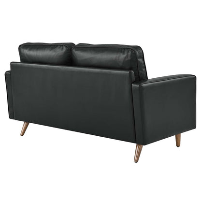 Valour Leather Loveseat By HouseBean