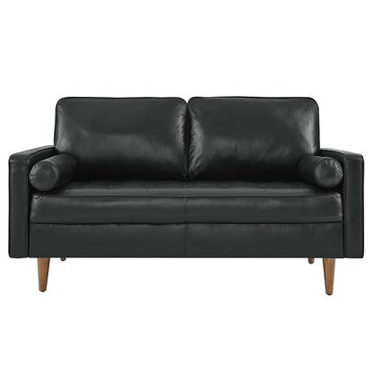 Valour Leather Loveseat By HouseBean