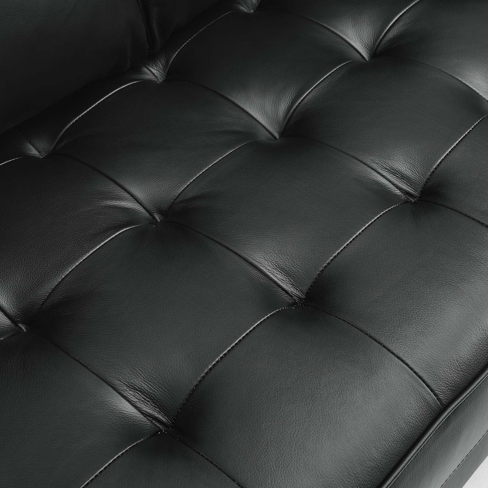 Valour Leather Loveseat By HouseBean