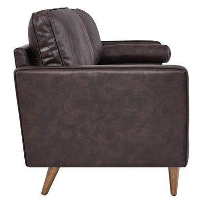 Valour 88&quot; Leather Sofa by Modway