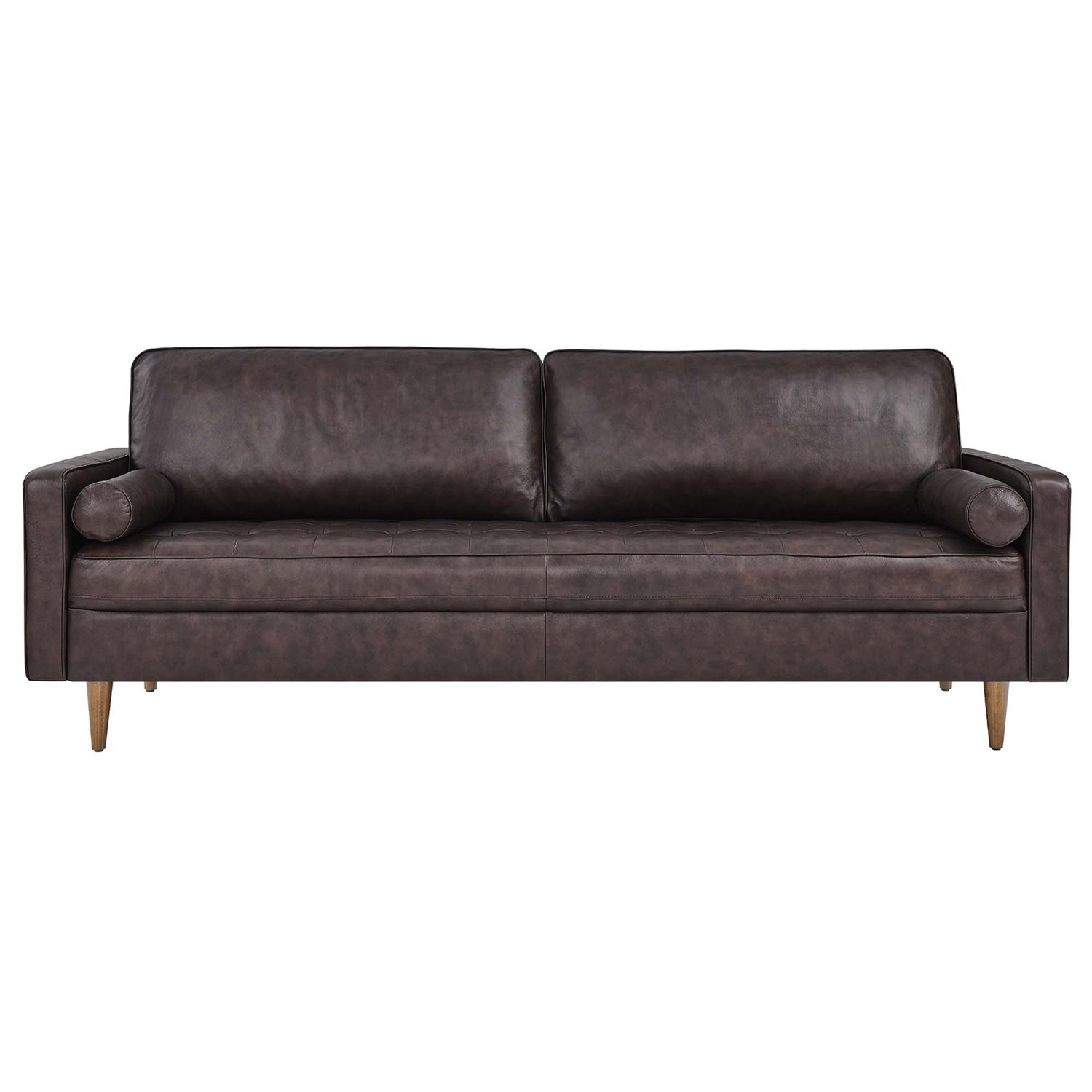 Valour 88&quot; Leather Sofa by Modway