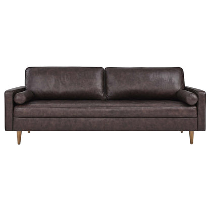 Valour 88&quot; Leather Sofa by Modway