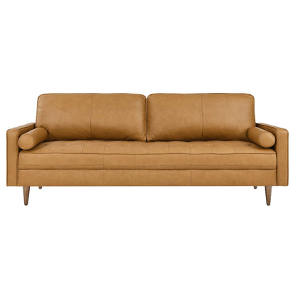 Valour 88&quot; Leather Sofa by Modway