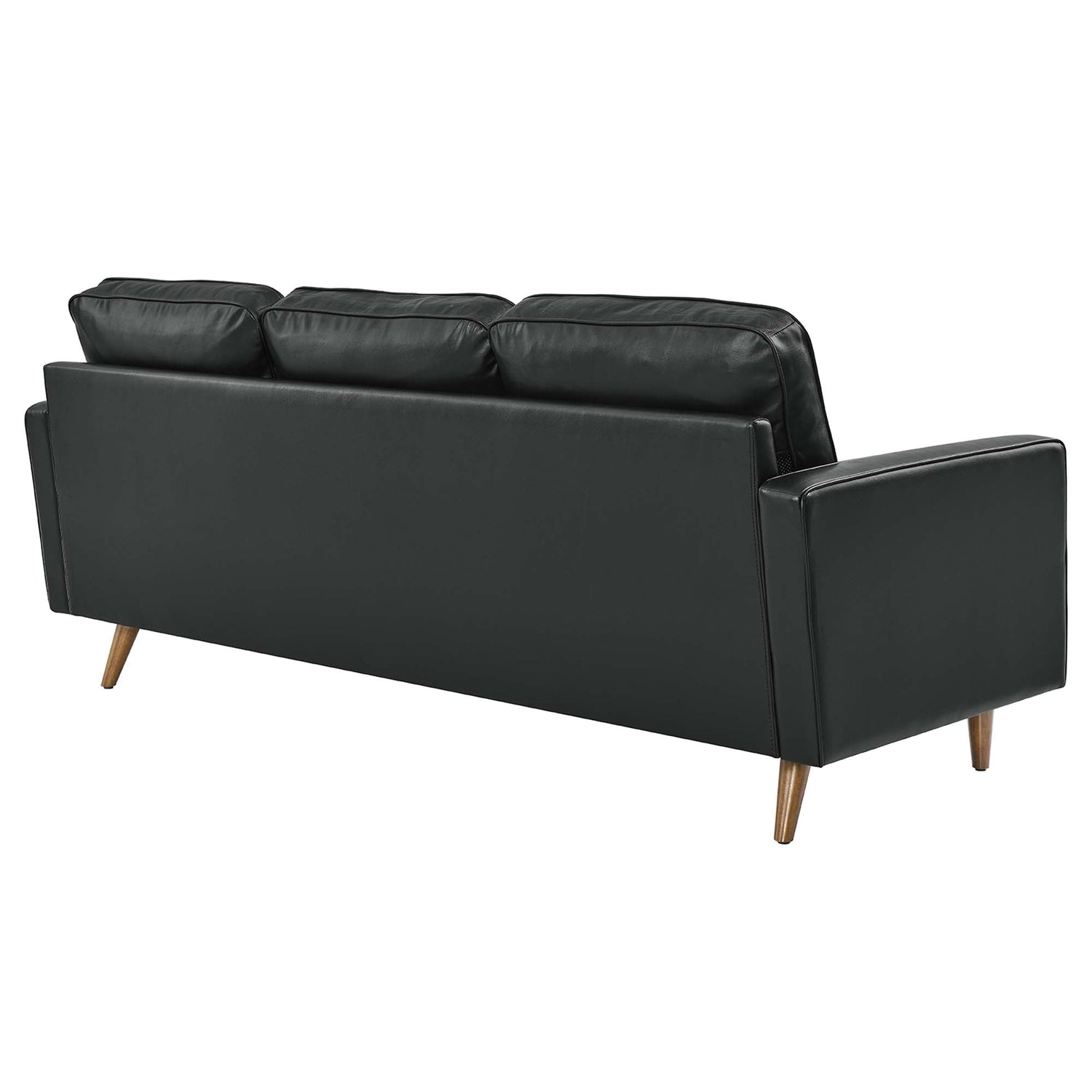 Valour 78&quot; Leather Apartment Sectional Sofa by Modway