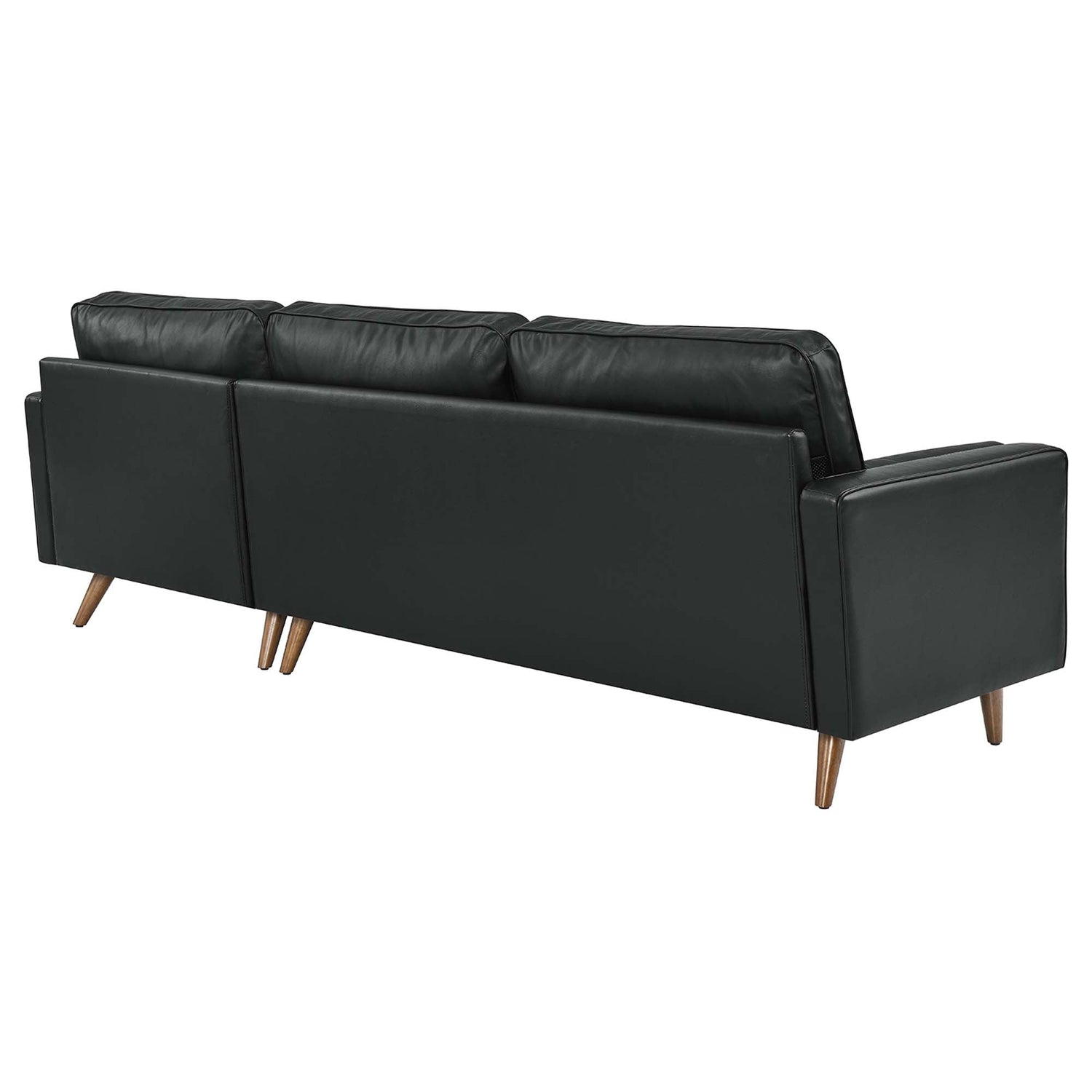 Valour 98&quot; Leather Sectional Sofa by Modway