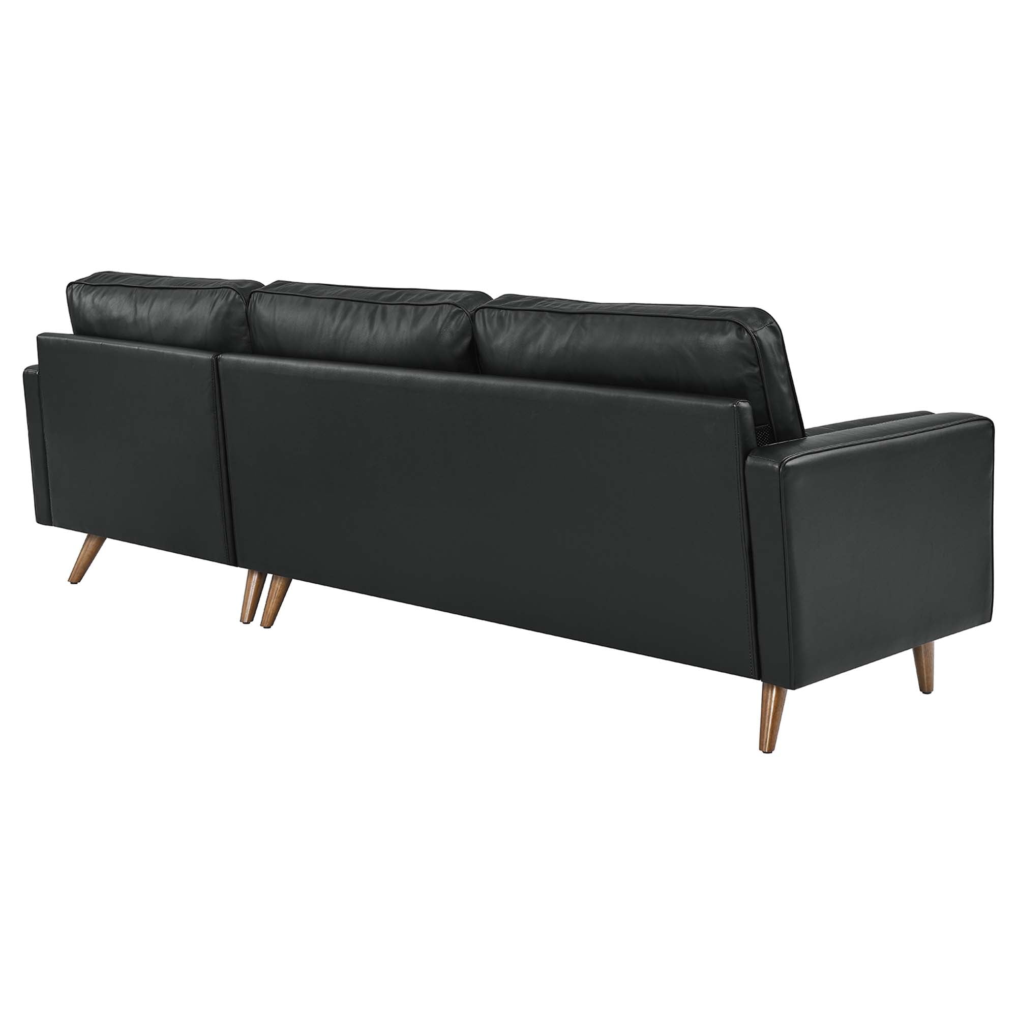 Valour 98&quot; Leather Sectional Sofa by Modway