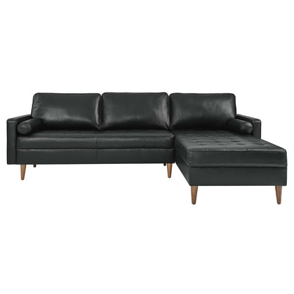 Valour 98&quot; Leather Sectional Sofa by Modway