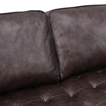Valour 98&quot; Leather Sectional Sofa by Modway