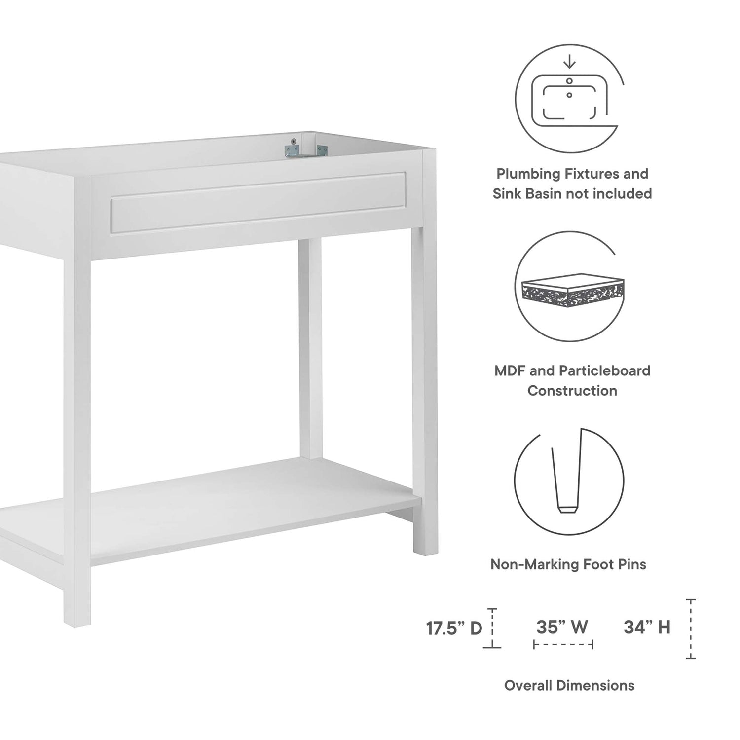 Altura Bathroom Cabinet Basin Not Included By HouseBean