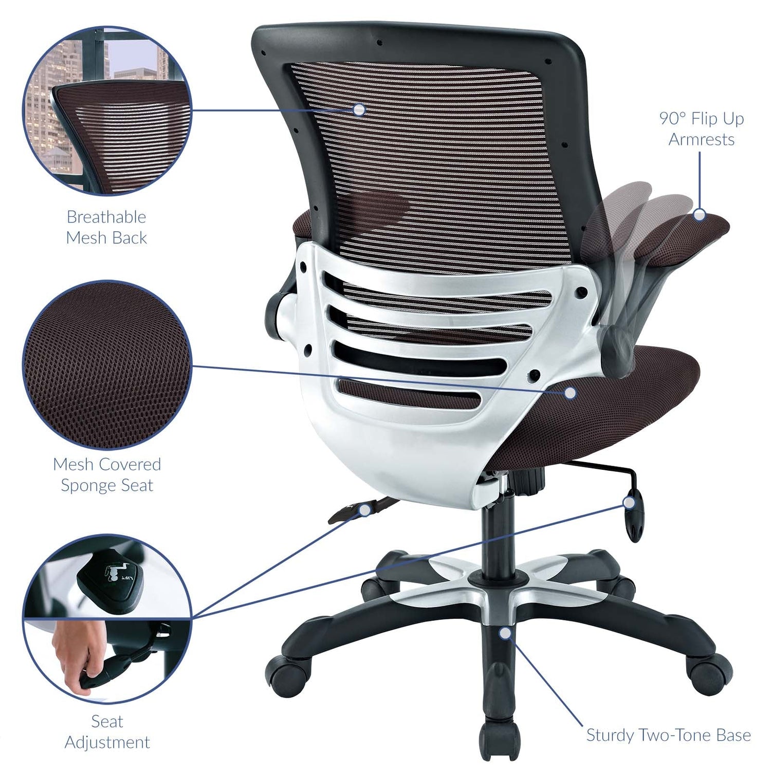 Edge Mesh Office Chair By HouseBean