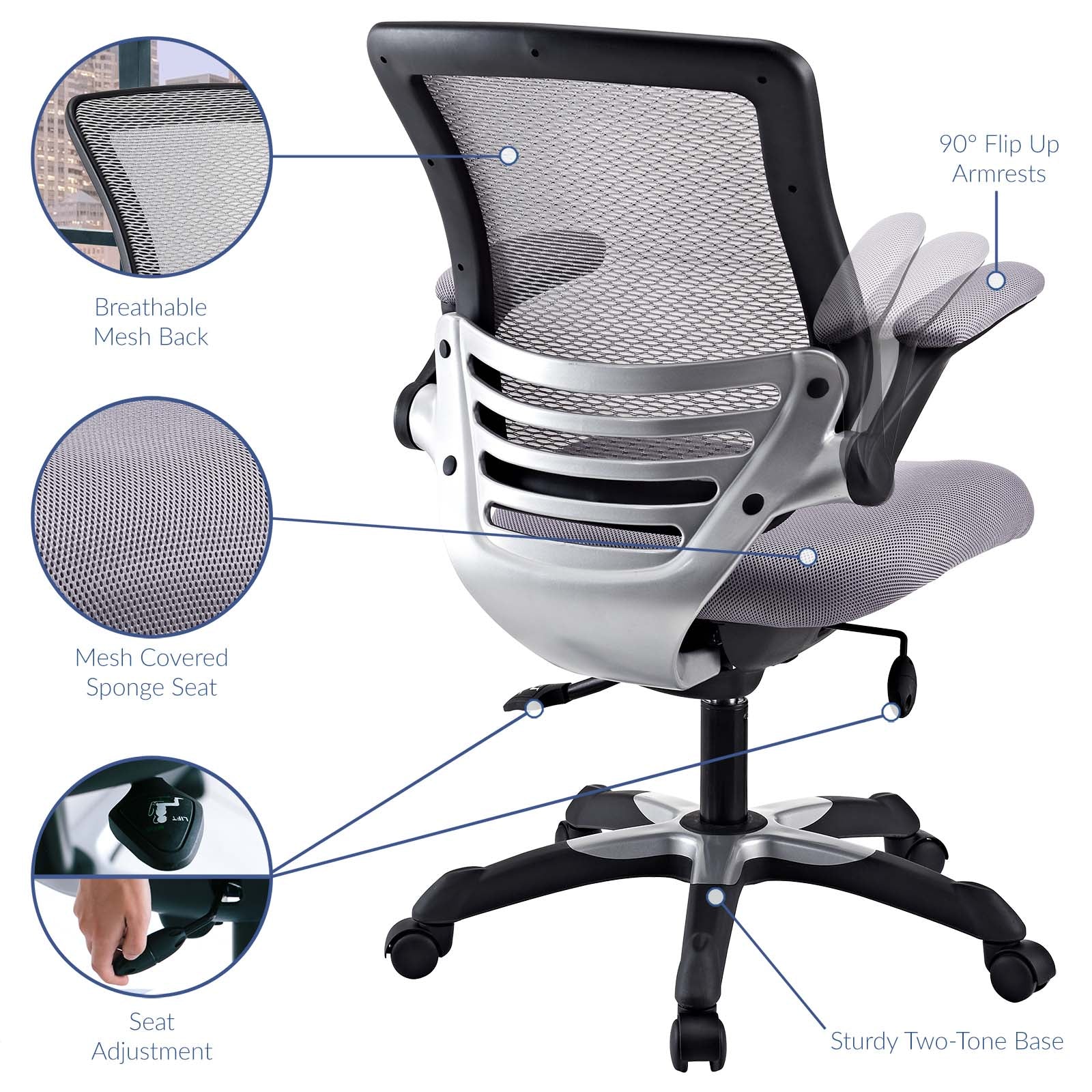 Edge Mesh Office Chair By HouseBean