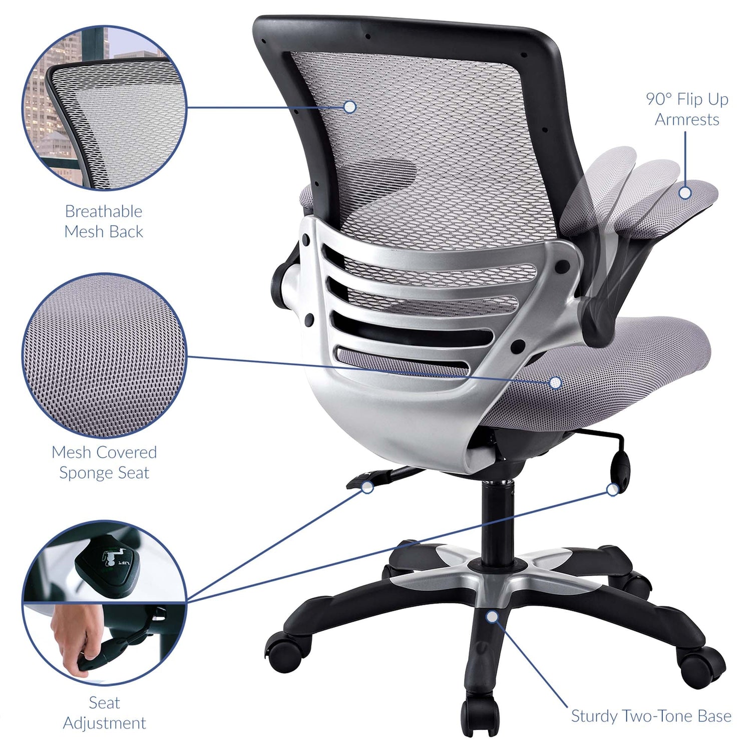 Edge Mesh Office Chair by Modway