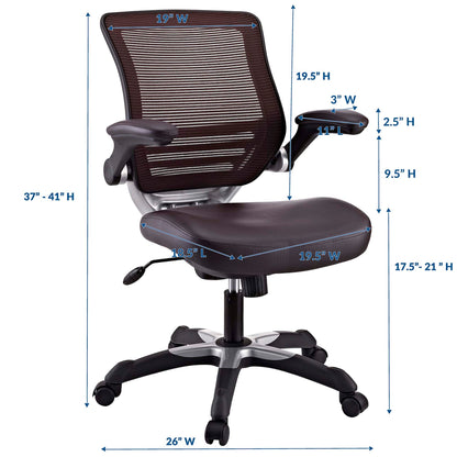 Edge Vinyl Office Chair by Modway