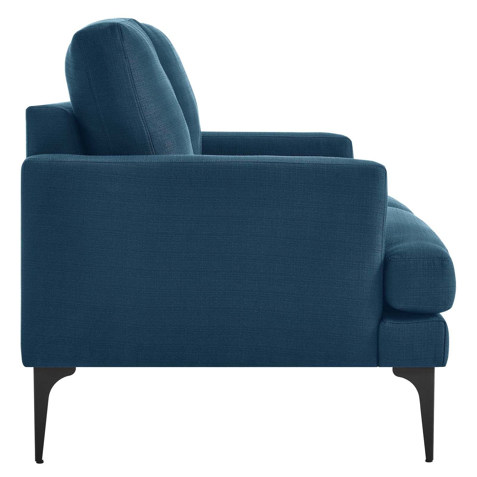 Evermore Upholstered Fabric Loveseat By HouseBean