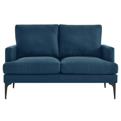 Evermore Upholstered Fabric Loveseat By HouseBean