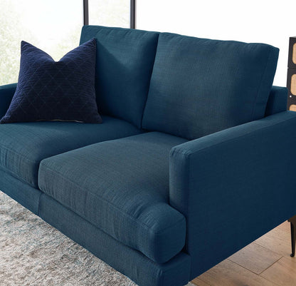 Evermore Upholstered Fabric Loveseat By HouseBean