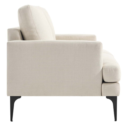 Evermore Upholstered Fabric Loveseat By HouseBean