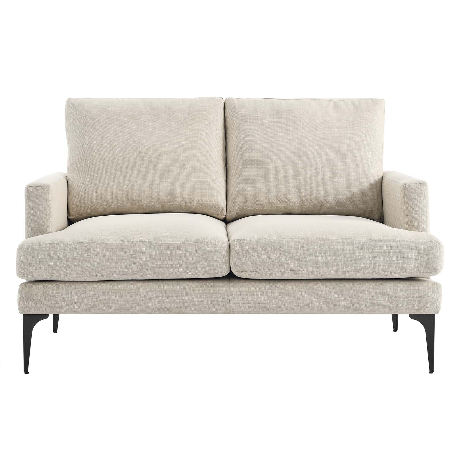 Evermore Upholstered Fabric Loveseat By HouseBean