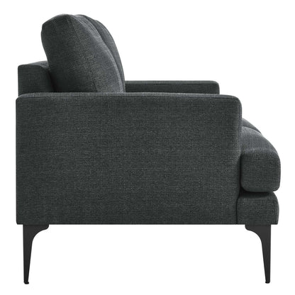 Evermore Upholstered Fabric Loveseat By HouseBean