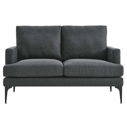 Evermore Upholstered Fabric Loveseat By HouseBean