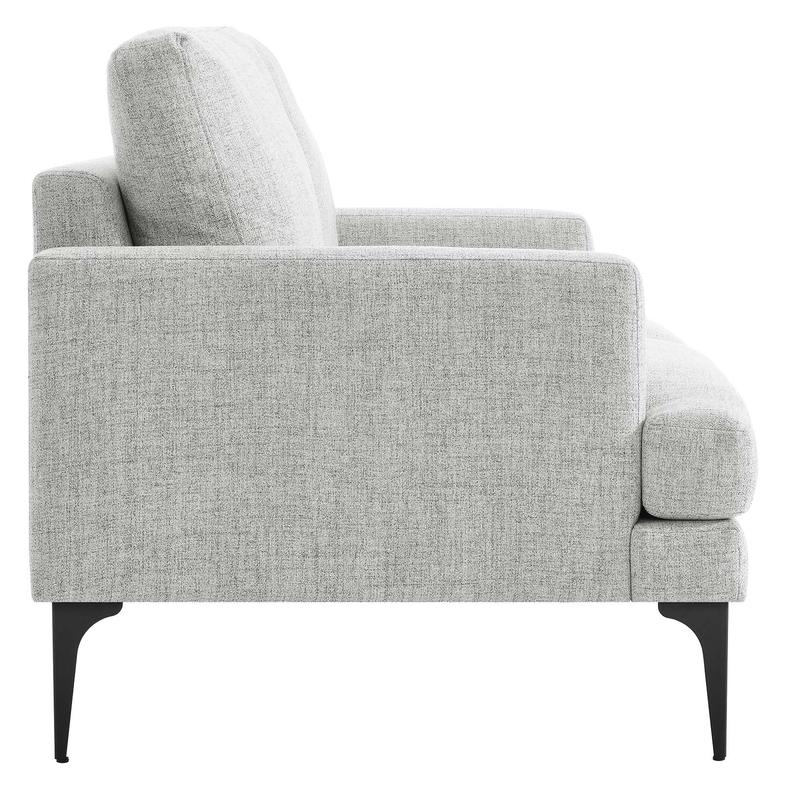 Evermore Upholstered Fabric Loveseat By HouseBean