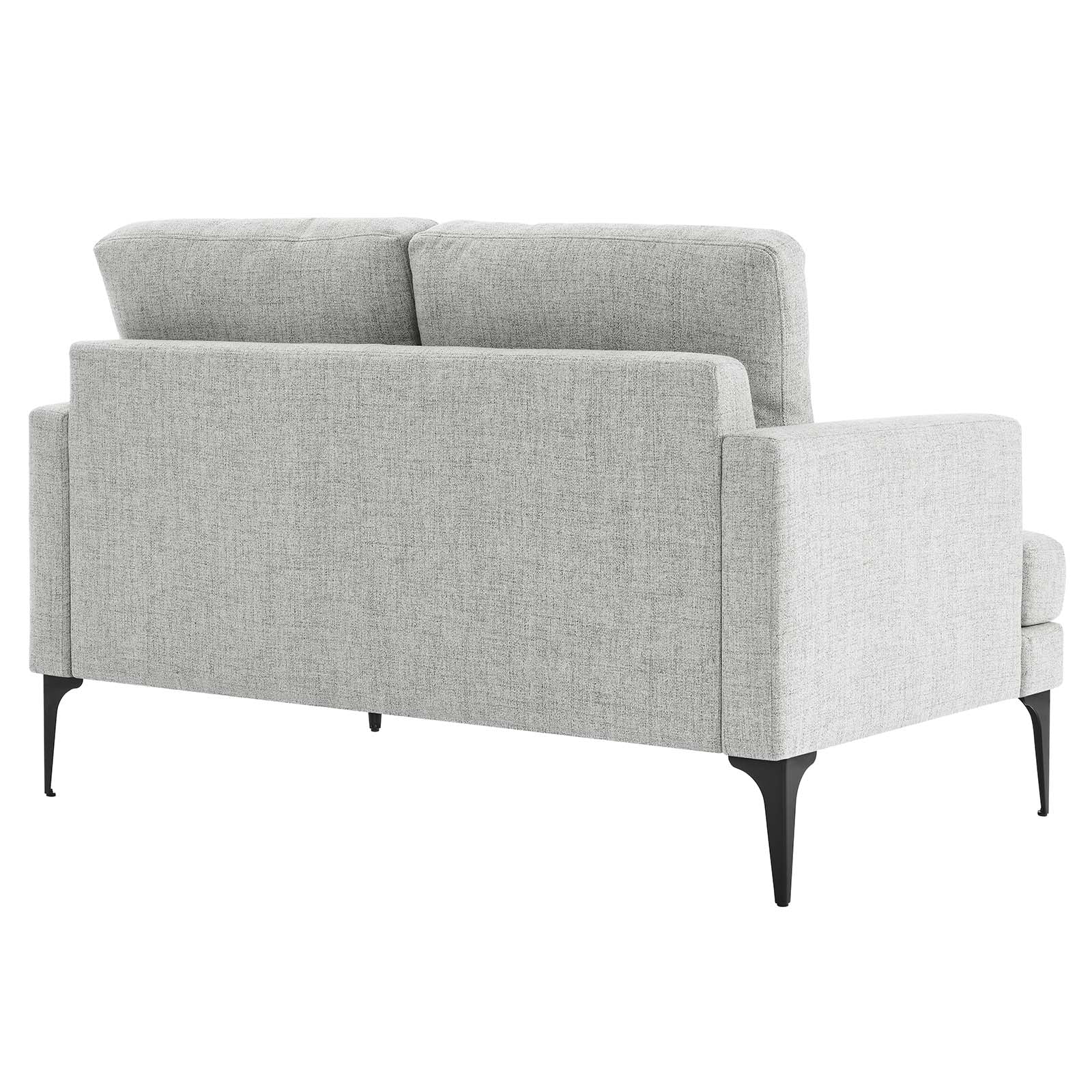 Evermore Upholstered Fabric Loveseat By HouseBean