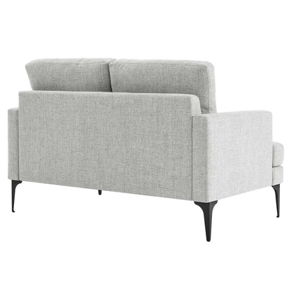 Evermore Upholstered Fabric Loveseat By HouseBean