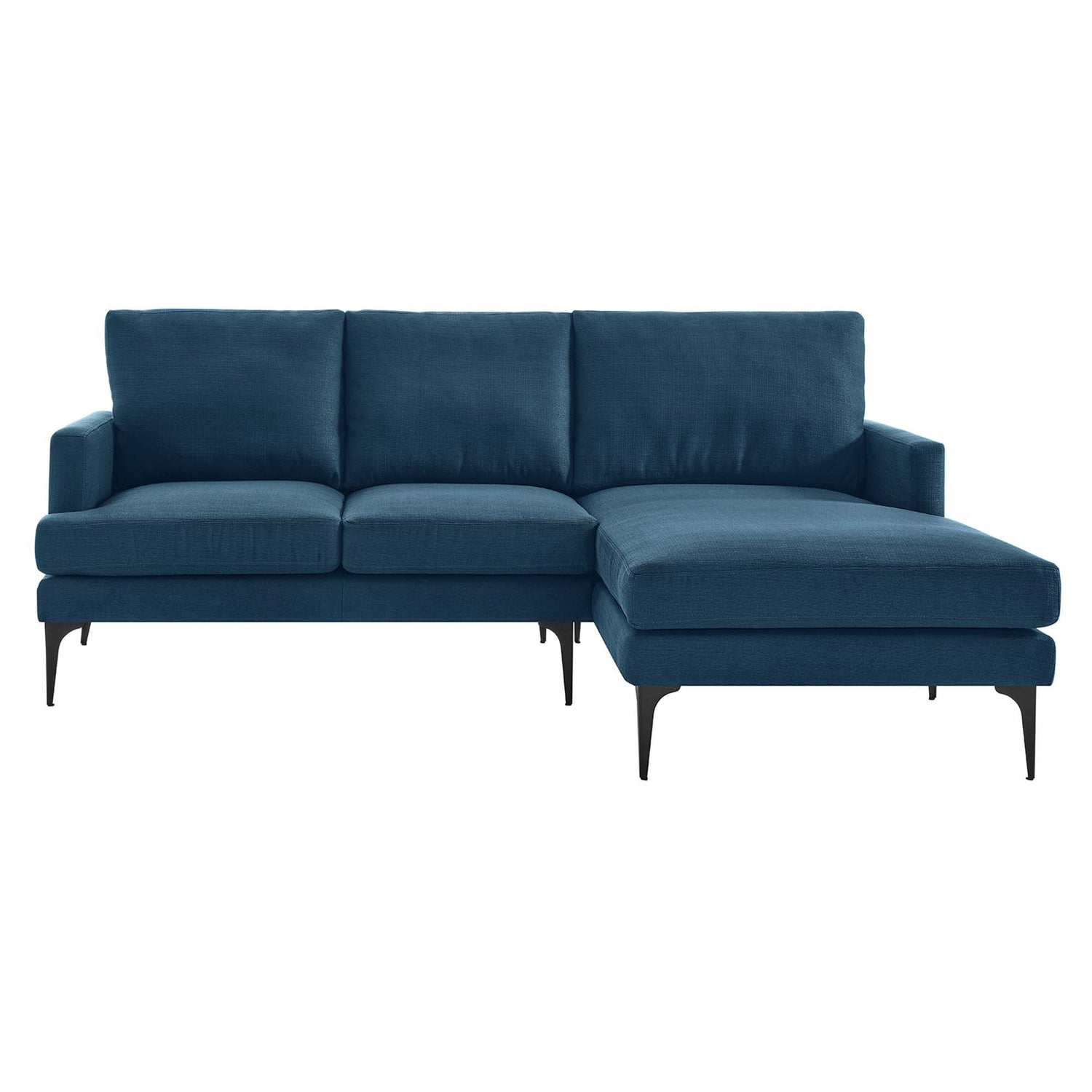 Evermore Right-Facing Upholstered Fabric Sectional Sofa by Modway