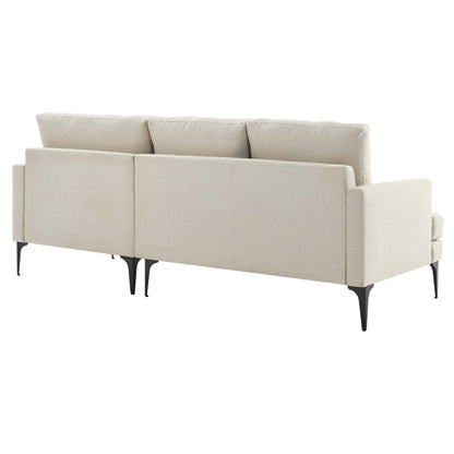 Evermore Right-Facing Upholstered Fabric Sectional Sofa by Modway