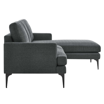 Evermore Right-Facing Upholstered Fabric Sectional Sofa by Modway