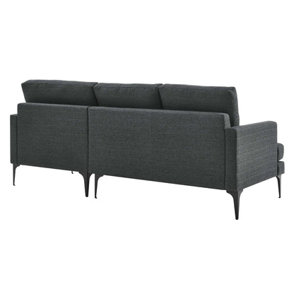 Evermore Right-Facing Upholstered Fabric Sectional Sofa by Modway