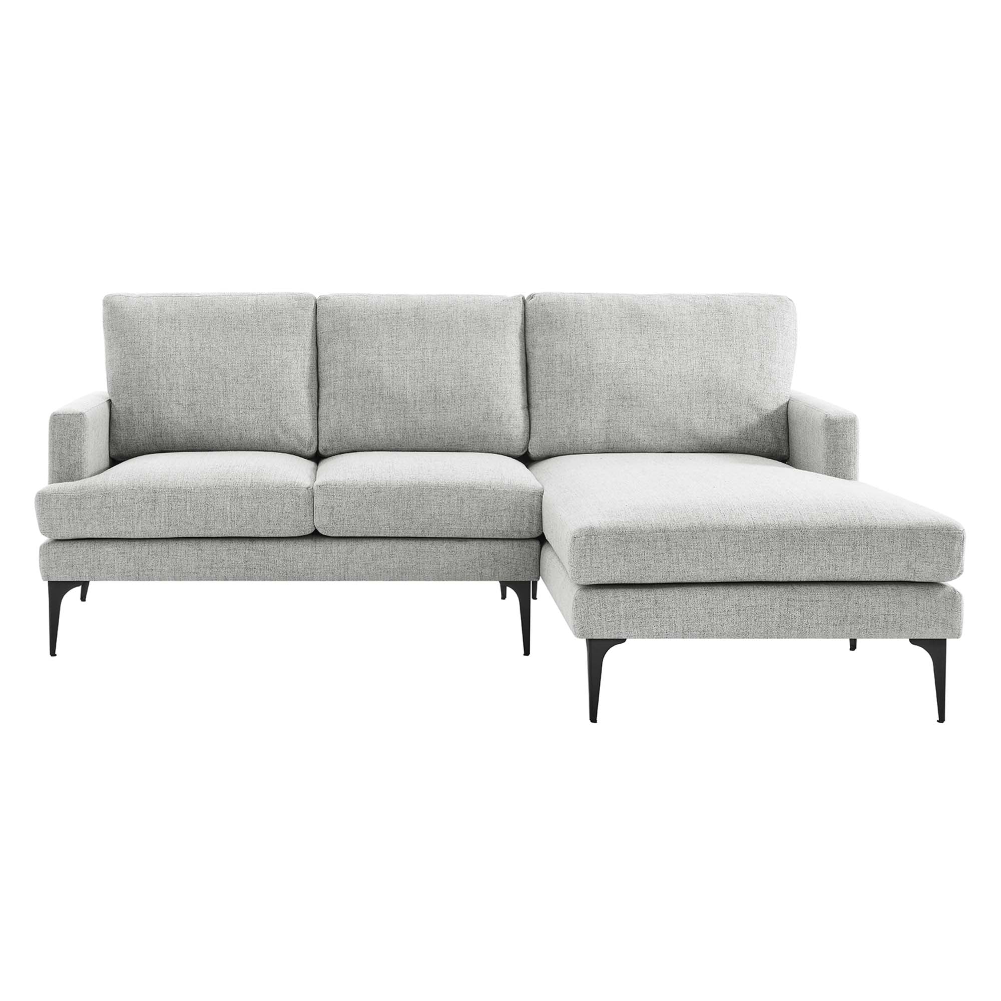 Evermore Right-Facing Upholstered Fabric Sectional Sofa by Modway