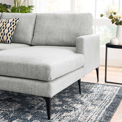 Evermore Right-Facing Upholstered Fabric Sectional Sofa by Modway