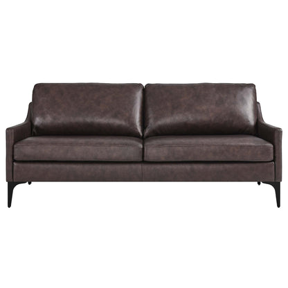 Corland Leather Sofa by Modway